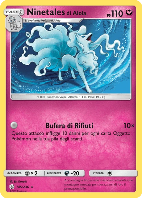 Ninetales di Alola – Reverse Holo