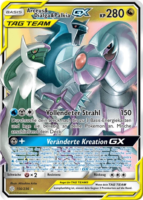 Arceus & Dialga & Palkia-GX – Holo