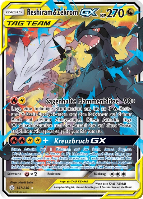 Reshiram & Zekrom-GX – Holo