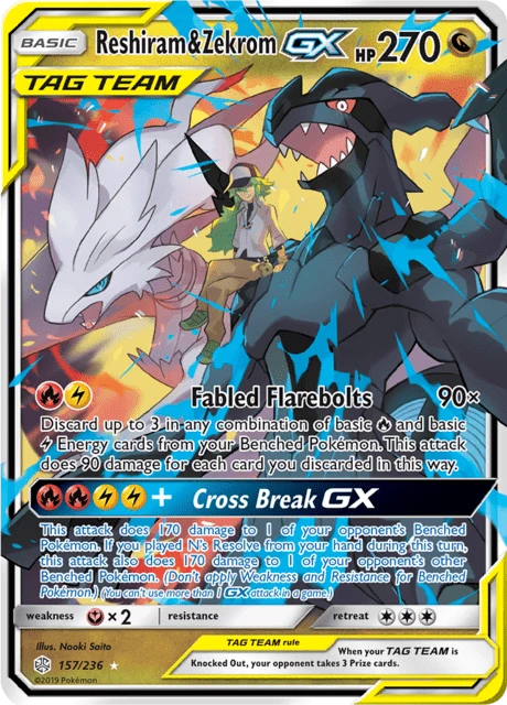 Reshiram & Zekrom GX – Holo