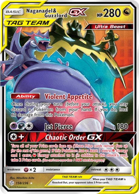 Naganadel & Guzzlord GX – Holo