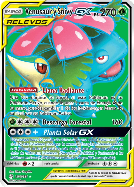 Venusaur y Snivy-GX – Holo