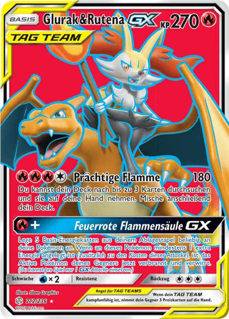 Glurak & Rutena-GX – Holo