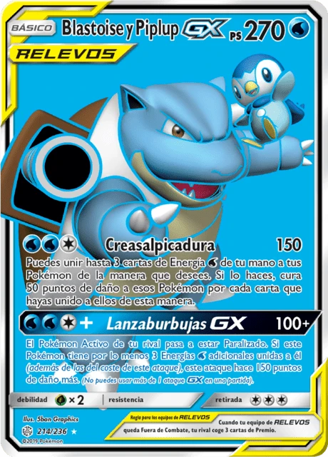 Blastoise y Piplup-GX
