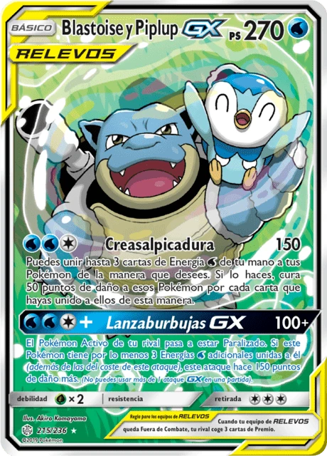 Blastoise y Piplup-GX