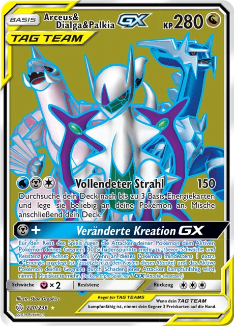Arceus & Dialga & Palkia-GX – Holo