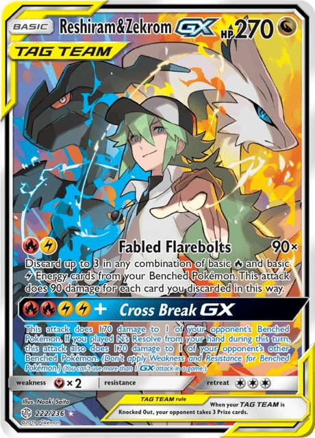 Reshiram & Zekrom GX – Holo