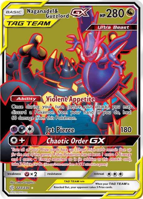 Naganadel & Guzzlord GX – Holo