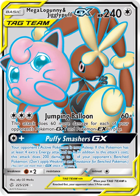 Mega Lopunny & Jigglypuff GX – Holo