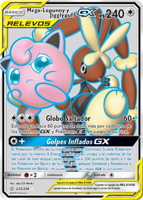 Mega-Lopunny y Jigglypuff-GX – Holo