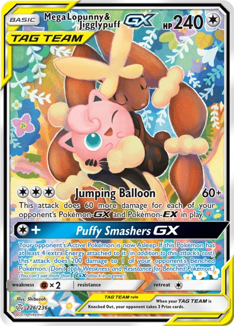 Mega Lopunny & Jigglypuff GX – Holo