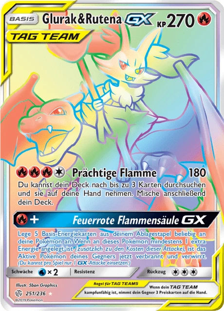 Glurak & Rutena-GX – Holo
