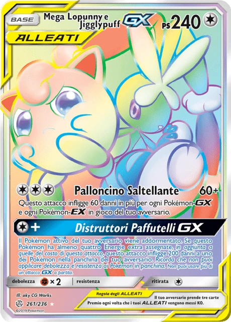 Mega Lopunny e Jigglypuff-GX – Holo