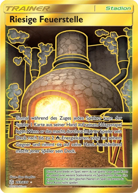 Riesige Feuerstelle – Holo
