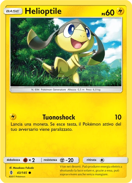 Helioptile – Reverse Holo
