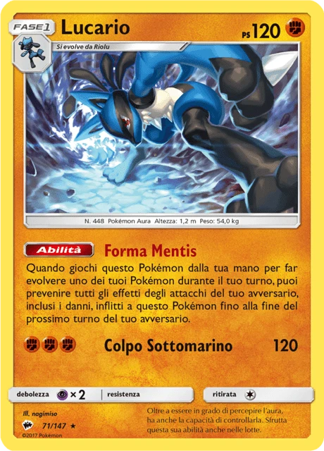 Lucario – Reverse Holo