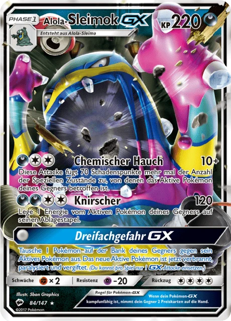 Alola-Sleimok-GX – Holo