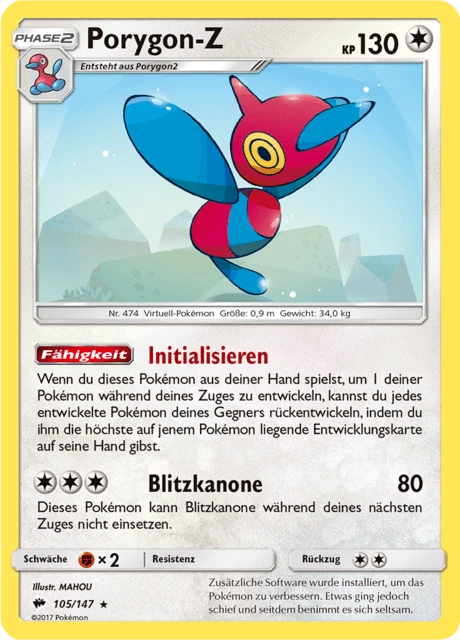 Porygon-Z – Reverse Holo