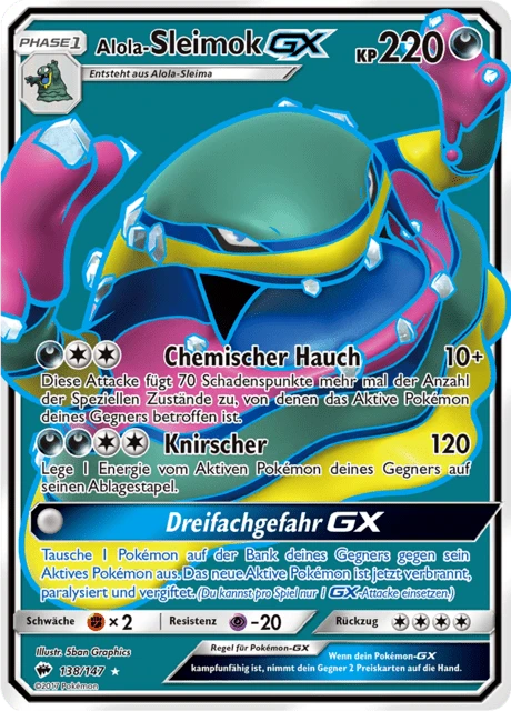 Alola-Sleimok-GX – Holo