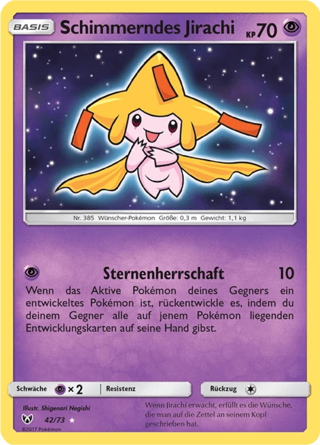 Schimmerndes Jirachi – Holo