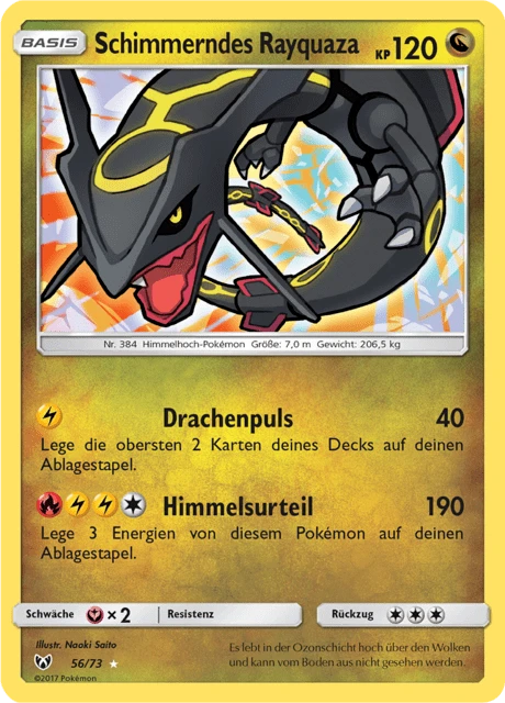 Schimmerndes Rayquaza – Holo