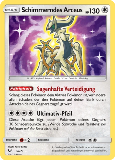 Schimmerndes Arceus – Holo