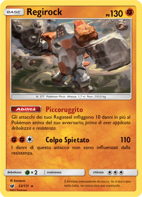 Regirock – Reverse Holo