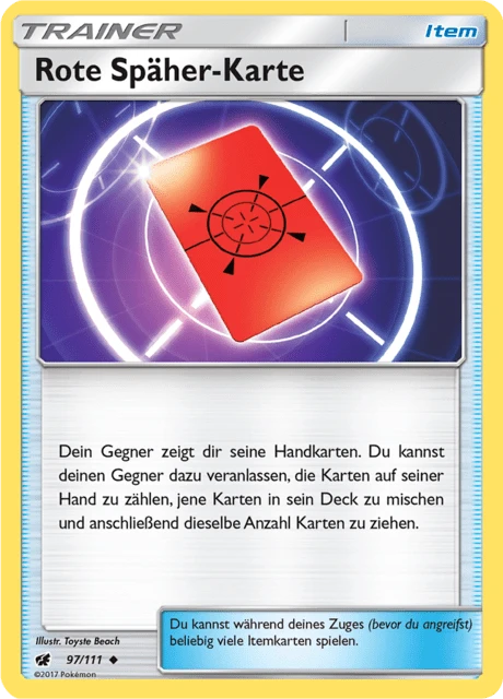 Rote Späher-Karte – Reverse Holo