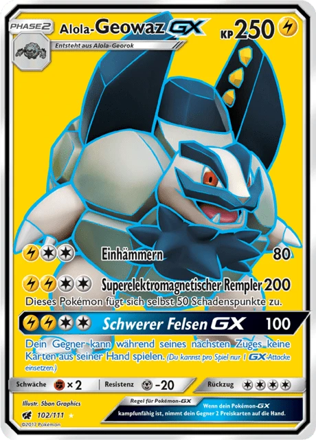 Alola-Geowaz-GX – Holo