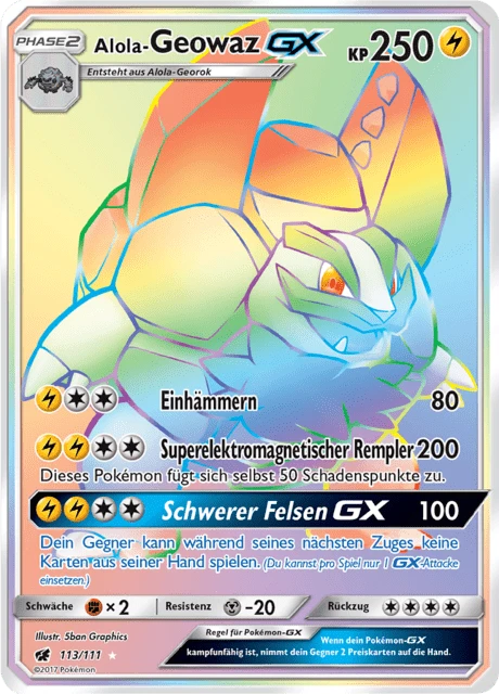 Alola-Geowaz-GX – Holo