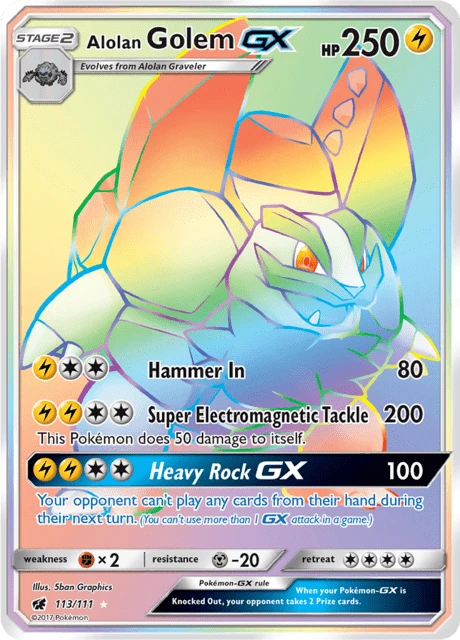 Alolan Golem GX – Holo