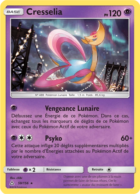 Cresselia – Reverse Holo