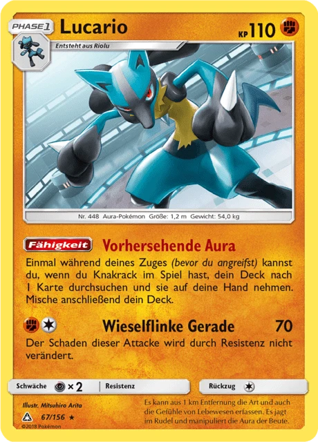 Lucario – Reverse Holo