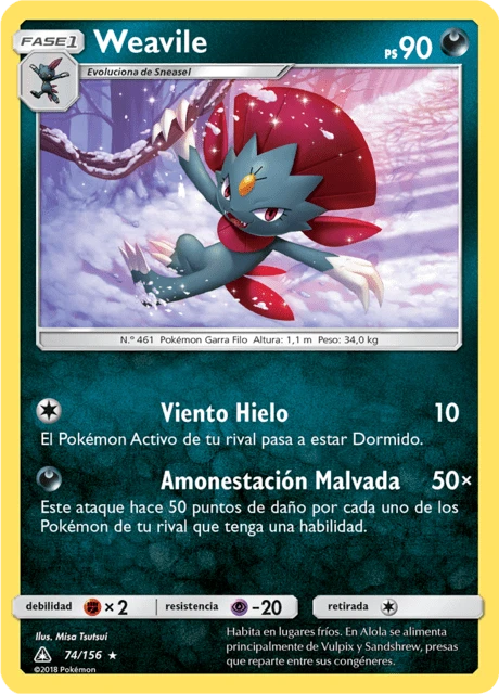 Weavile – Reverse Holo
