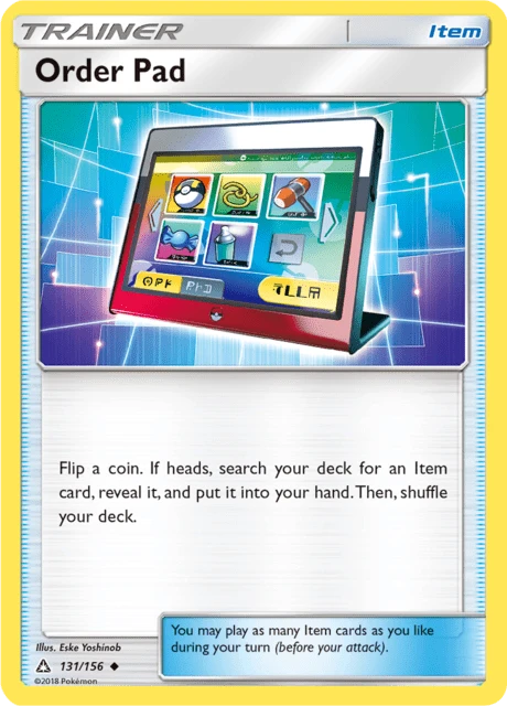 Order Pad – Reverse Holo