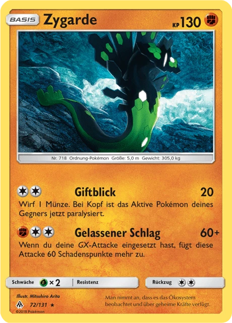 Zygarde – Reverse Holo