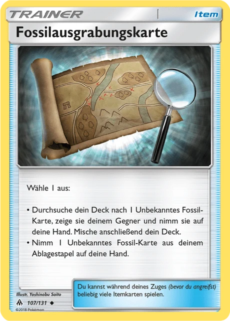 Fossilausgrabungskarte – Normal