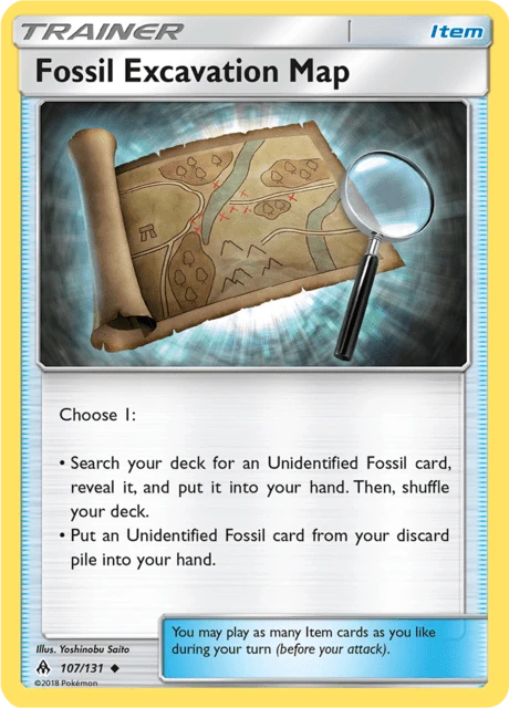Fossil Excavation Map – Normal