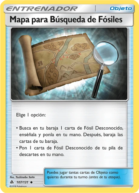 Mapa para Búsqueda de Fósiles – Normal