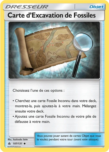 Carte d'Excavation de Fossiles – Normal