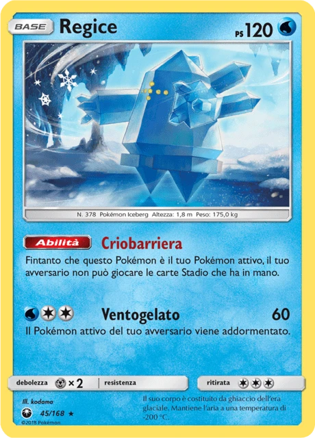 Regice – Reverse Holo