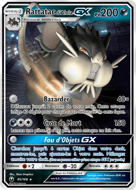 Rattatac d'Alola-GX – Holo