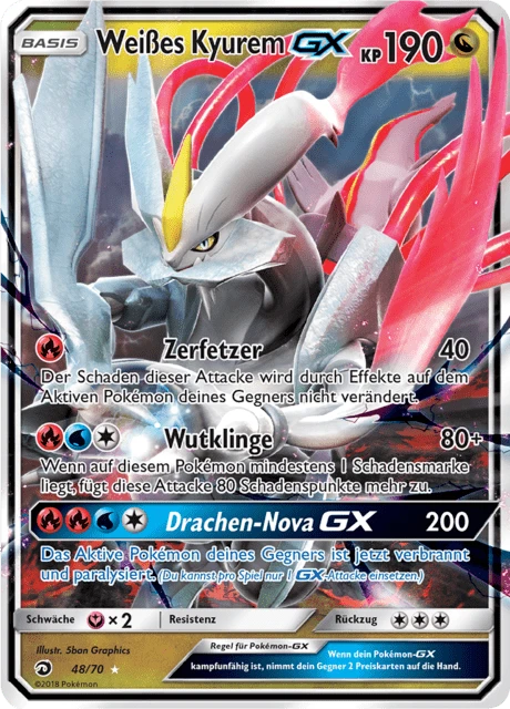 Weißes Kyurem-GX – Holo