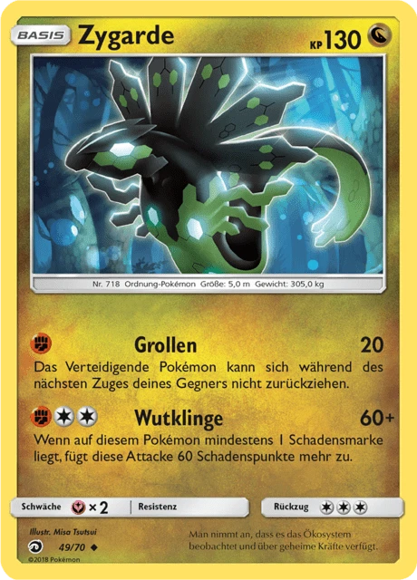 Zygarde – Reverse Holo