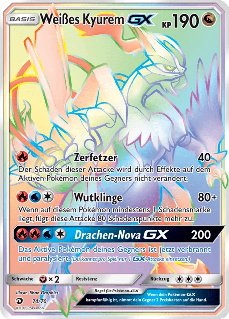 Weißes Kyurem-GX – Holo