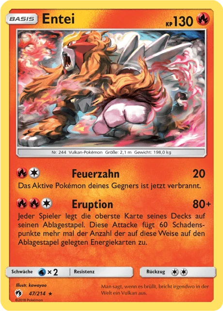 Entei – Reverse Holo