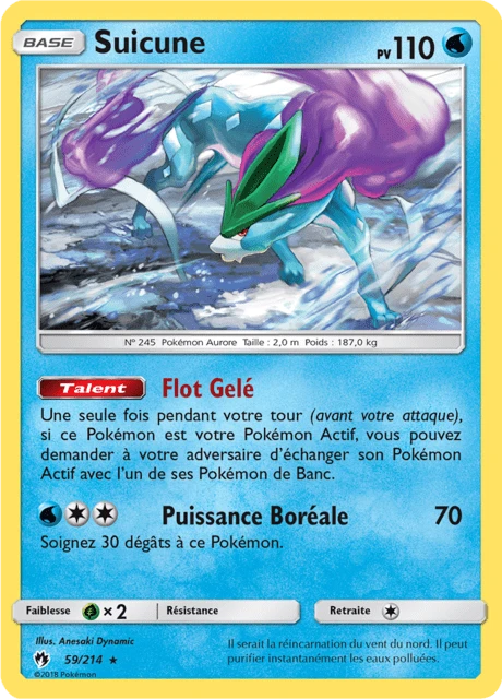 Suicune – Reverse Holo