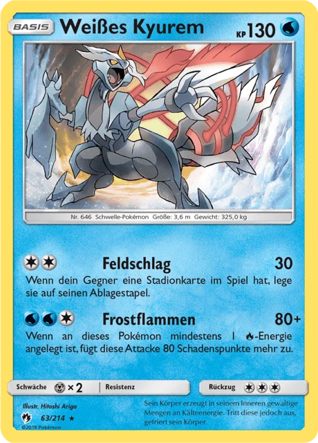 Weißes Kyurem – Reverse Holo