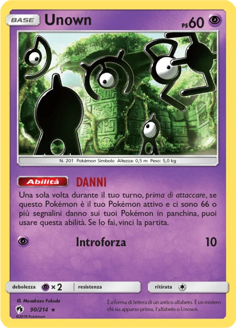 Unown – Reverse Holo