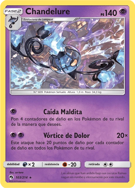 Chandelure – Reverse Holo